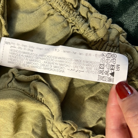 Zara cropped linen top - Picture 4 of 6